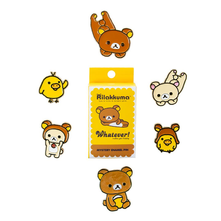 Whatever Makes You Happy Rilakkuma &amp; Friends Mystery Box Enamel Pins