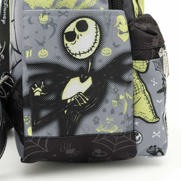 WondaPop Disney Nightmare Before Christmas Oogie Boogie 13" Nylon Mini Backpack - Side 1