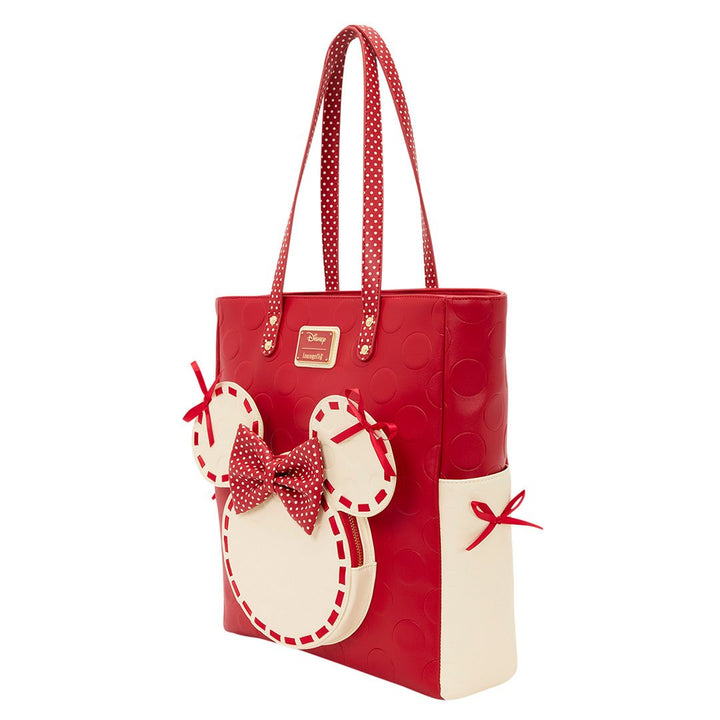 Loungefly Disney Minnie Mouse Rock the Dots Tote Bag