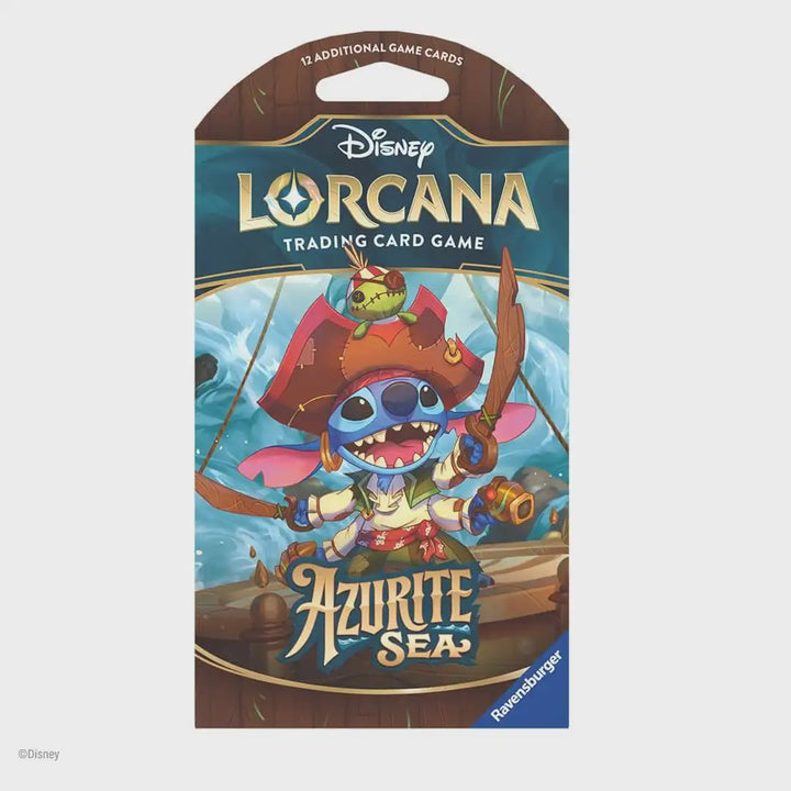 Ravensburger Disney Lorcana Trading Card Game: Azurite Sea Assorted Single Booster Pack