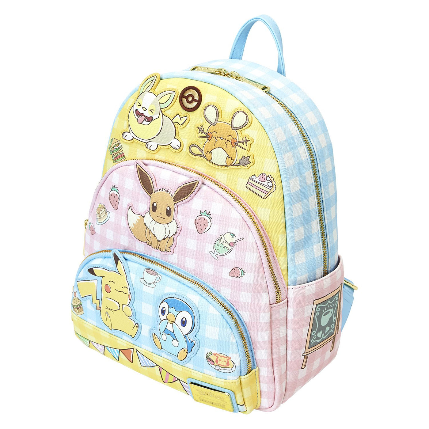 Loungefly Pokemon Café Triple Pocket Mini Backpack