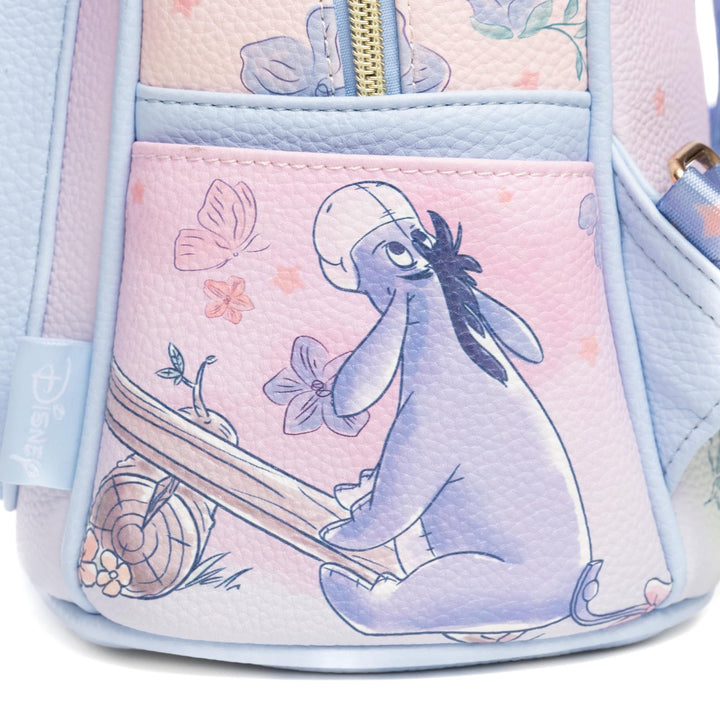 Wondapop Disney Winnie the Pooh and Friends Forget Me Not 11" Vegan Leather Fashion Mini Backpack