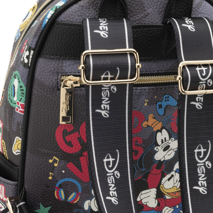 WondaPop Disney Mickey Mouse 11" Vegan Leather Mini Backpack - Straps