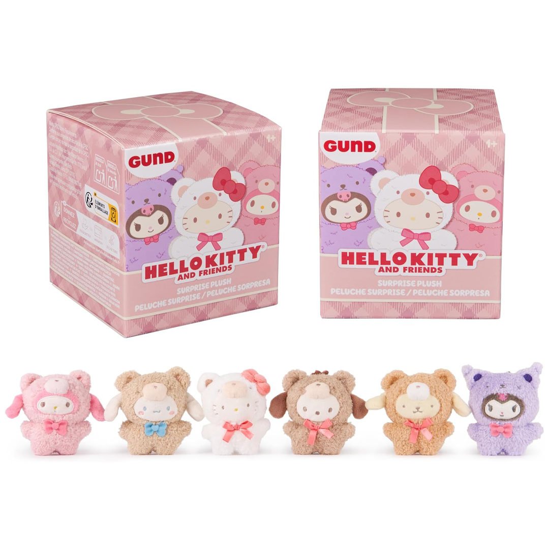 GUND Sanrio Hello Kitty And Friends Café Latte 3.5" Plush Keychain Blind Box