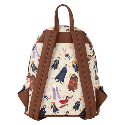 Loungefly Warner Brothers Harry Potter Hogwarts All-Over Print Mini Backpack
