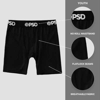 PSD Youth Boy's Money Print Boxer Briefs - Breathable and Supportive Kids Underwear with Moisture-Wicking Fabric