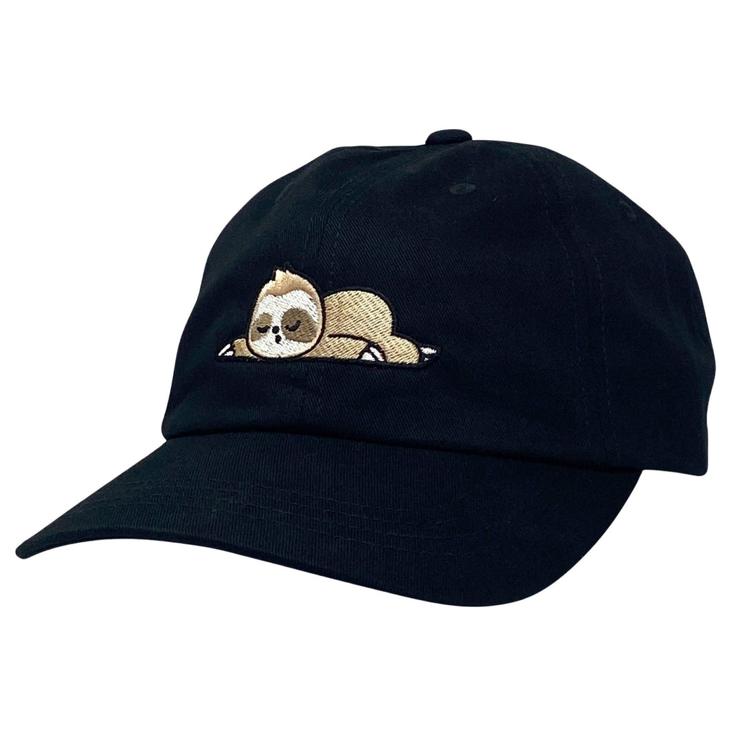 707 Street Furry Friends Embroidered Baseball Dad Hat - Sleeping Sloth