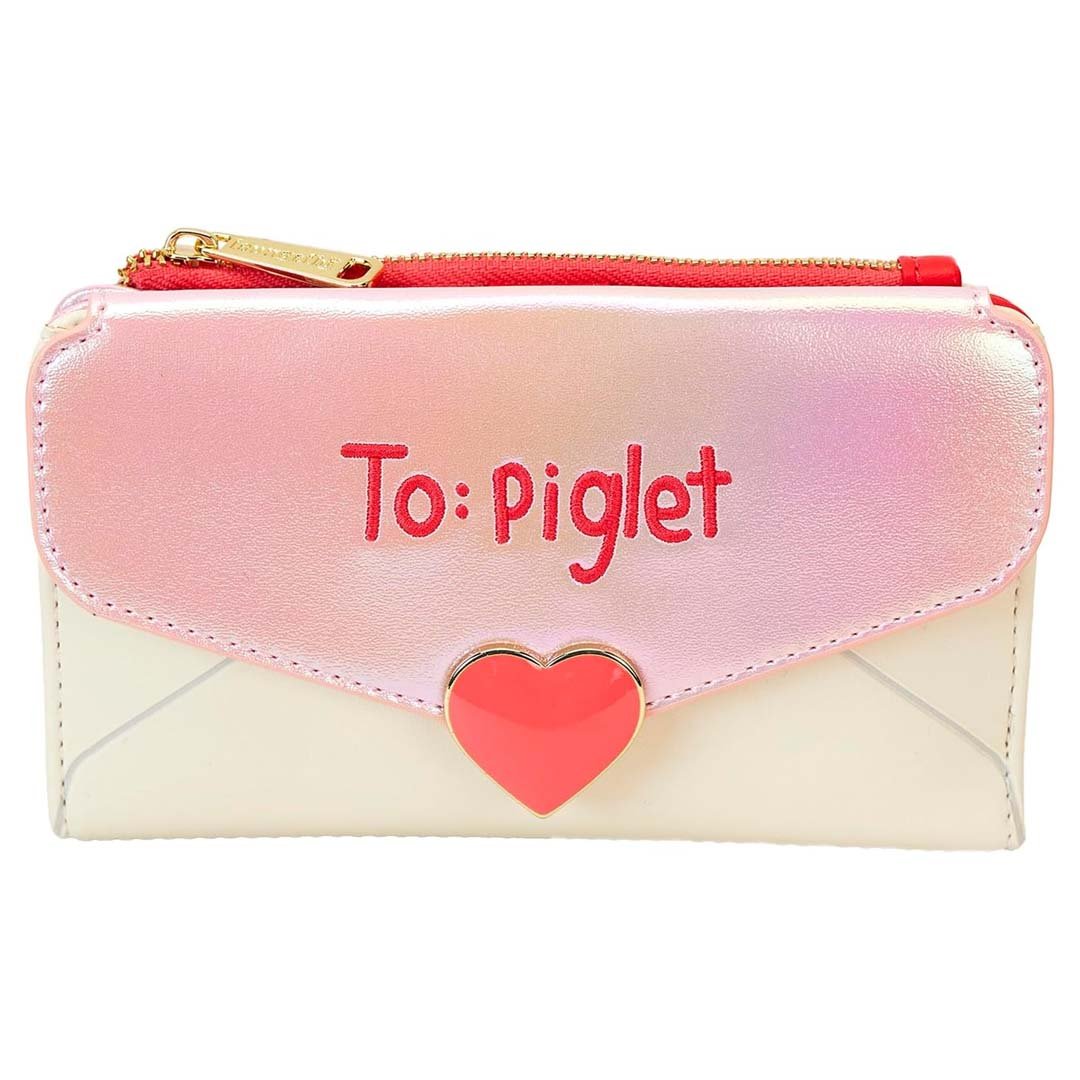 Loungefly Disney Winnie The Pooh &amp; Piglet Love Letter Bifold Wallet