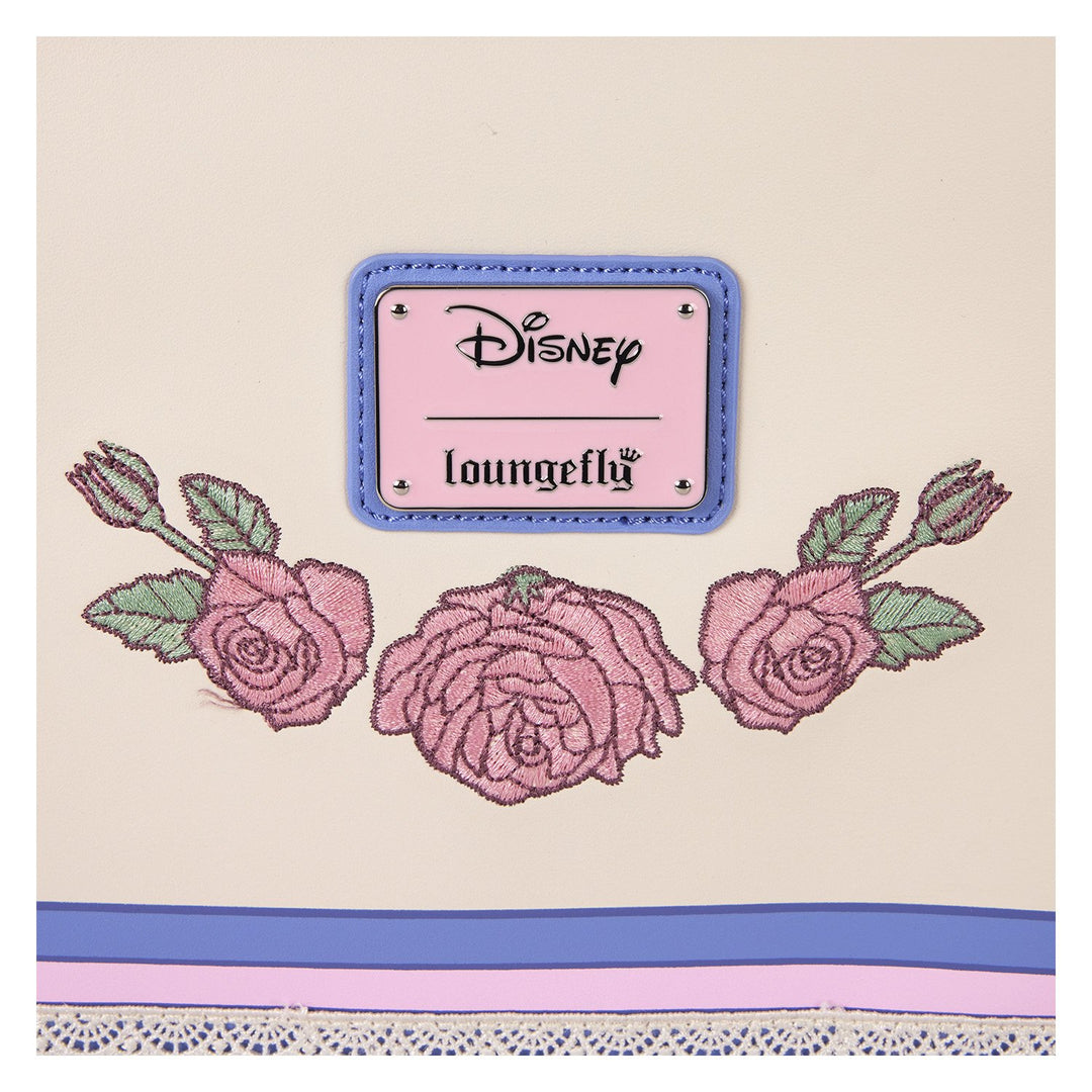 Loungefly Disney Minnie Mouse Floral and Lace Crossbody Bag