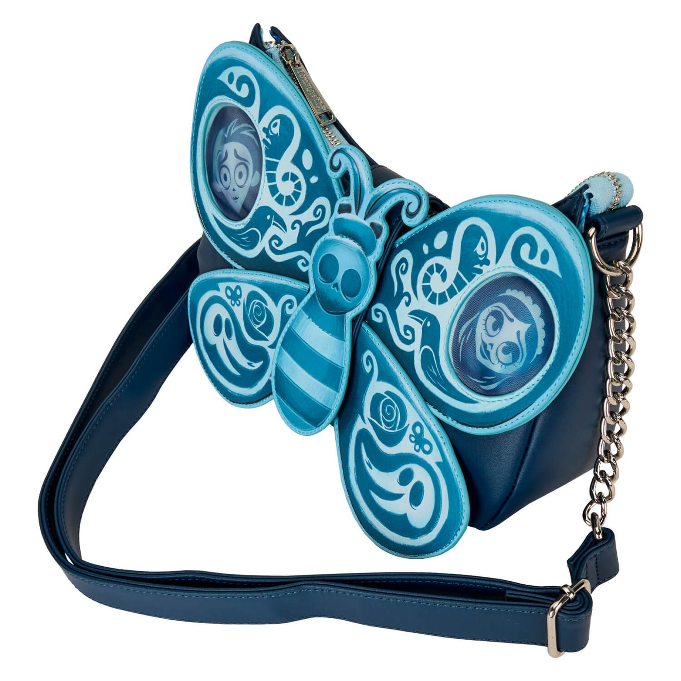 Loungefly Warner Brothers Corpse Bride Butterfly Crossbody - top angle