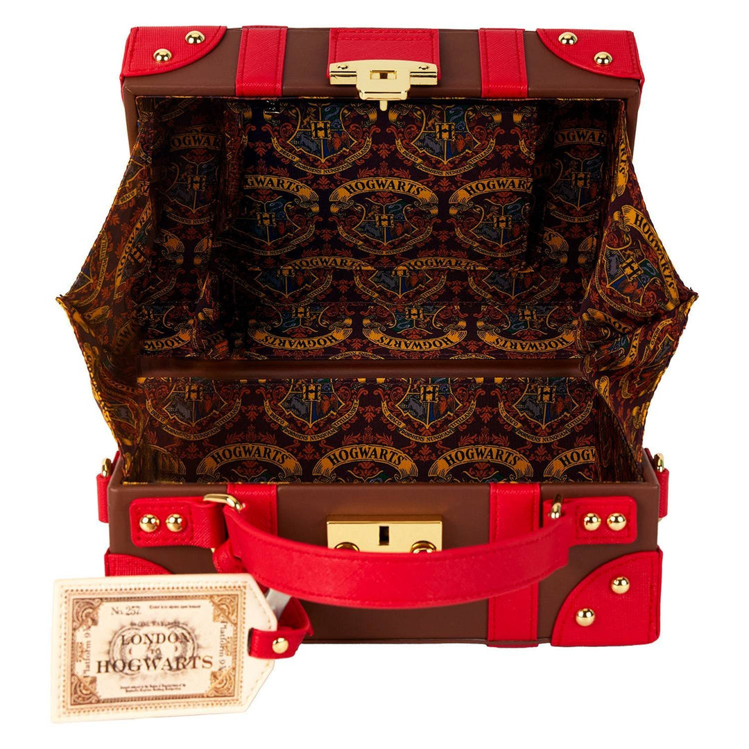 Loungefly Warner Brothers Harry Potter Hogwarts Express Luggage Trunk Crossbody Bag
