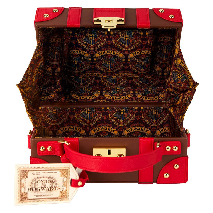 Loungefly Warner Brothers Harry Potter Hogwarts Express Luggage Trunk Crossbody Bag