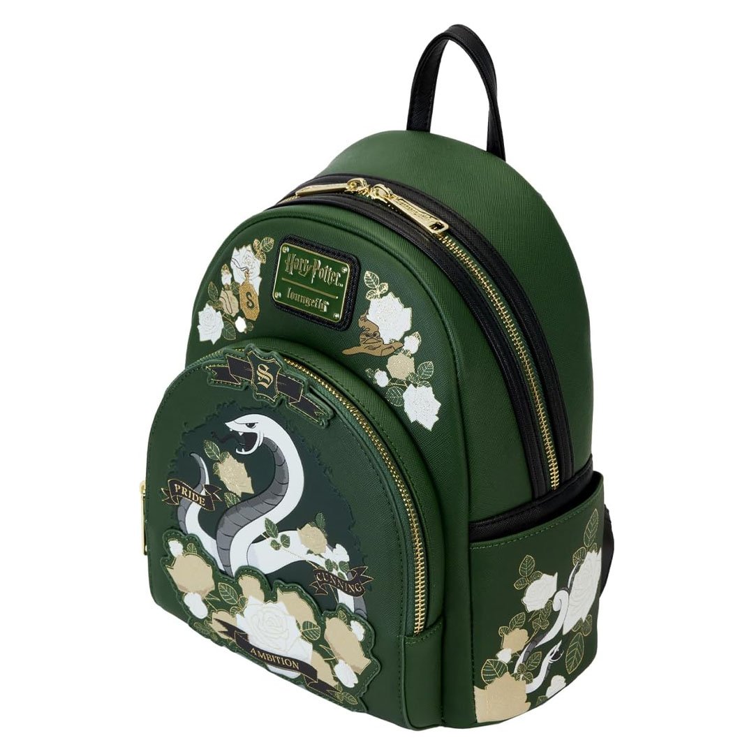 Loungefly Warner Brothers Harry Potter Slytherin House Tattoo Mini Backpack	