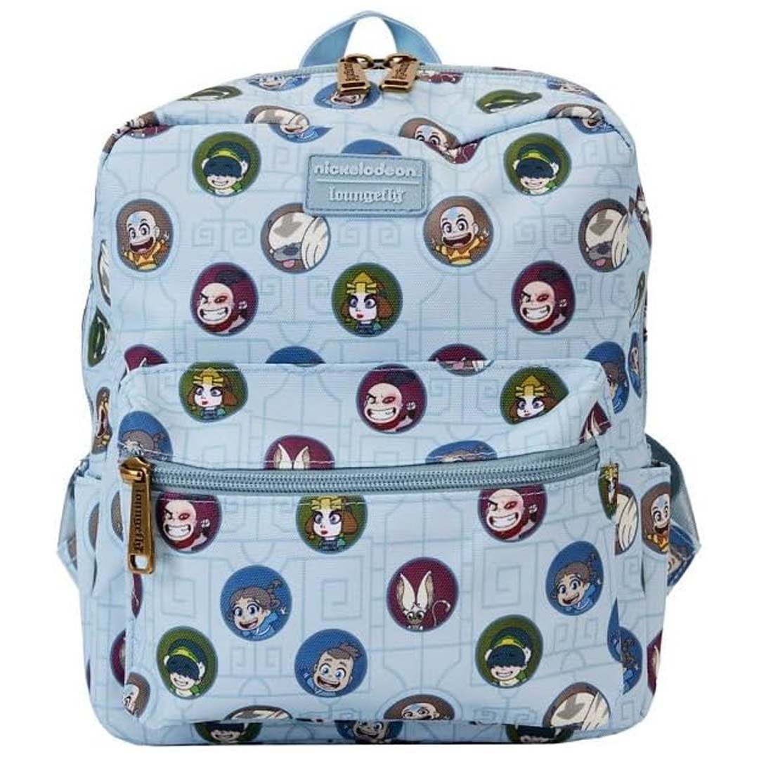 Loungefly Nickelodeon Avatar the Last Airbender Allover Print Square Nylon Mini Backpack
