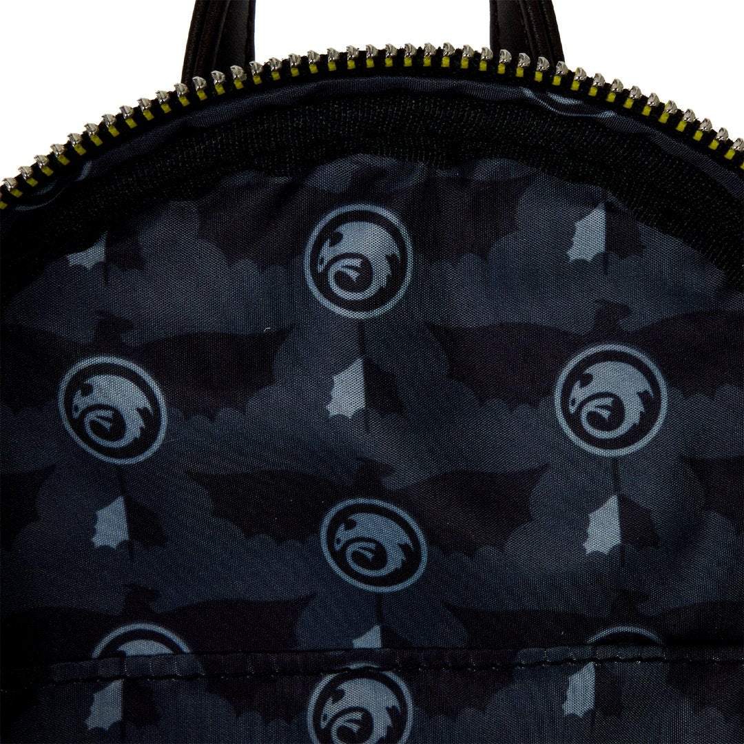 Loungefly DreamWorks How To Train Your Dragon Night Fury Sling Crossbody Bag With Coin Bag