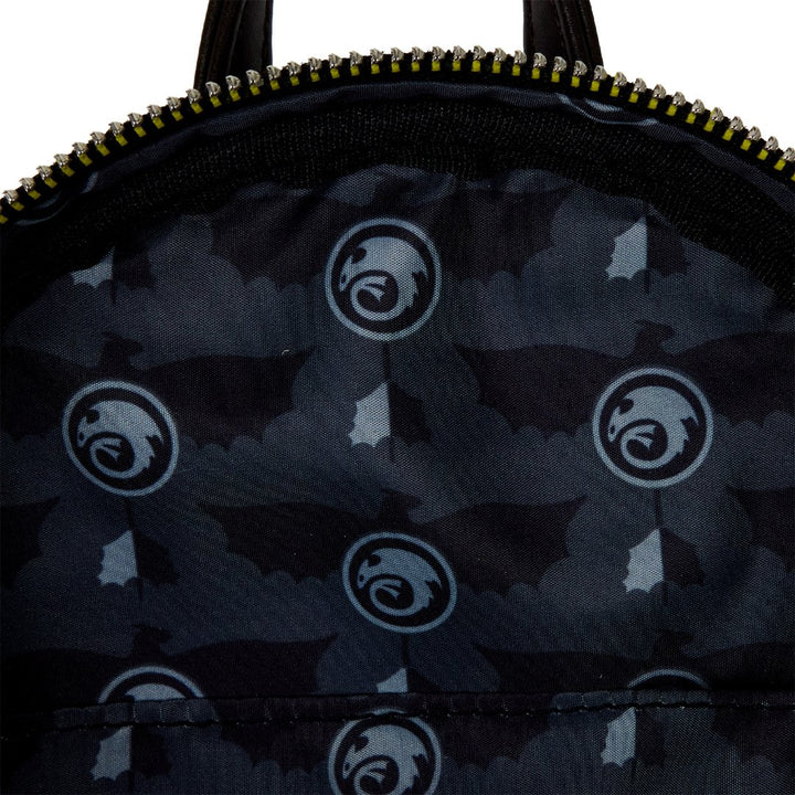 Loungefly DreamWorks How To Train Your Dragon Night Fury Sling Crossbody Bag With Coin Bag