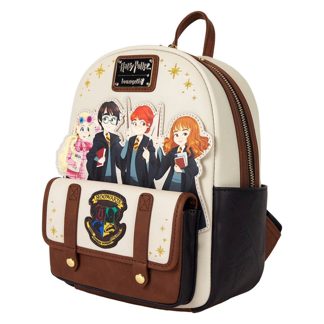 Loungefly Warner Brothers Harry Potter Hogwarts Flap Pocket Mini Backpack