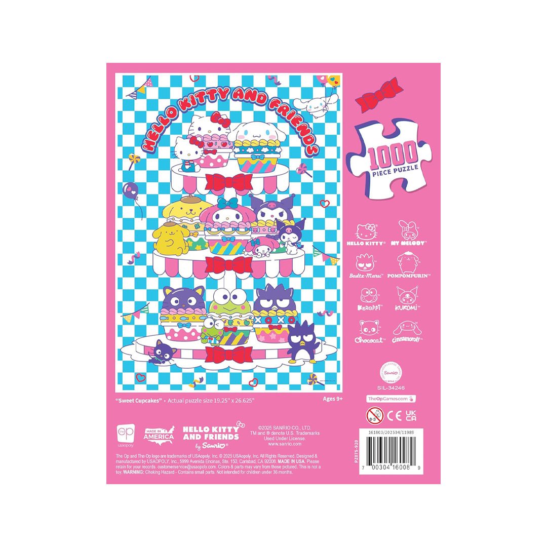 USAopoly Hello Kitty - Sweet Cupcakes 1000 Piece Puzzle 