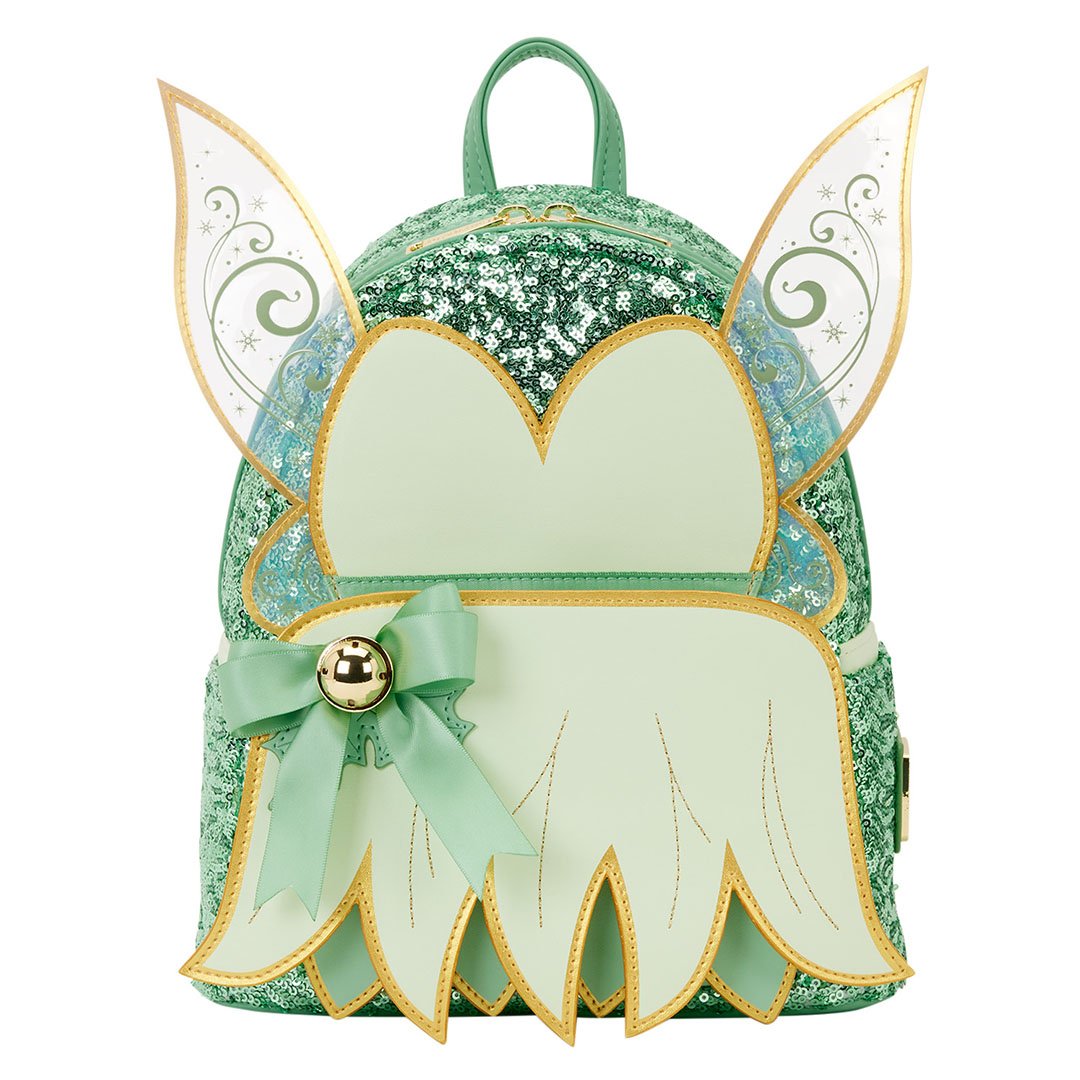 Loungefly Disney Peter Pan Tinker Bell Holiday Cosplay Sequin Mini Backpack