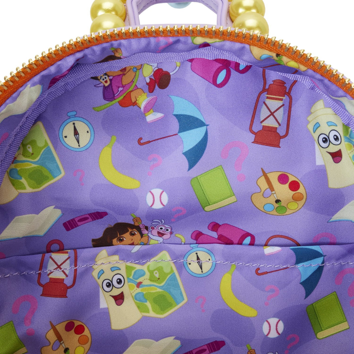 Loungefly Nickelodeon Dora Backpack Cosplay Mini Backpack - Interior Lining