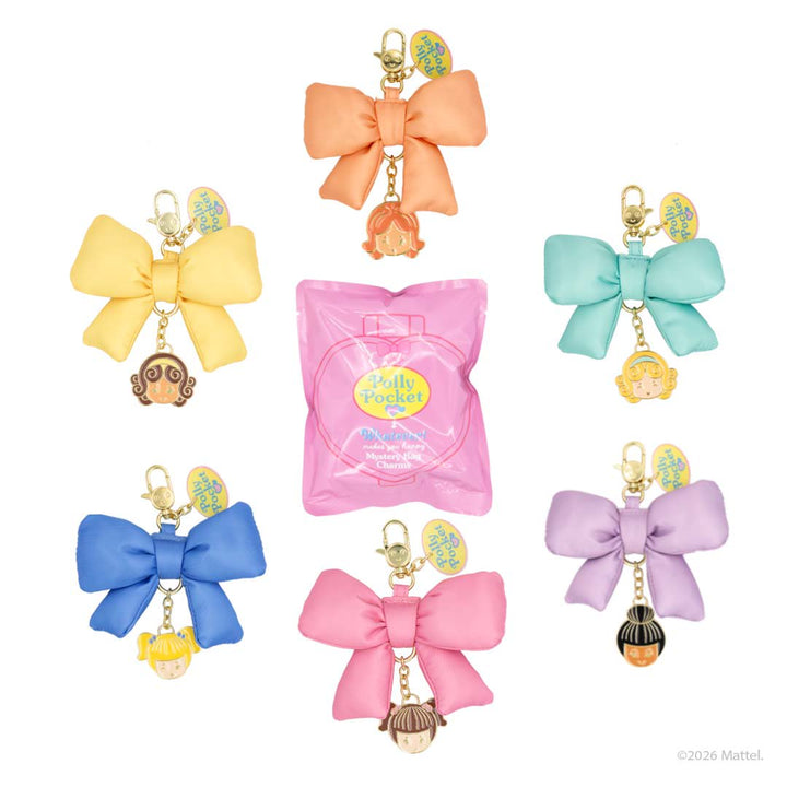 Whatever Makes You Happy Polly Pocket Mystery Box Puffy Bow Bag Charm