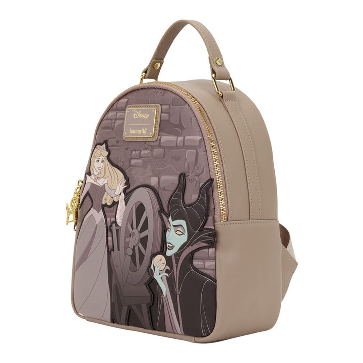 Loungefly Disney Sleeping Beauty Spinning Wheel Mini Backpack