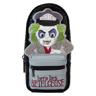 Warner Brothers Beetlejuice Here Lies Betelgeuse Mini Backpack Pencil Case - Front