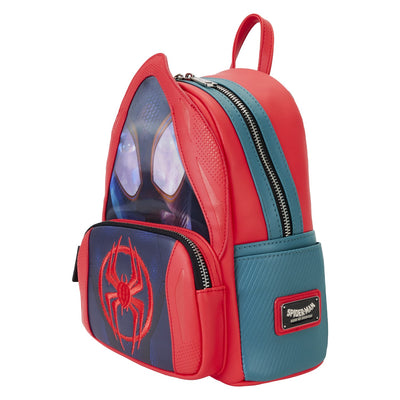 Loungefly Marvel Spiderverse Miles Morales Hoody Cosplay Mini Backpack - Side View