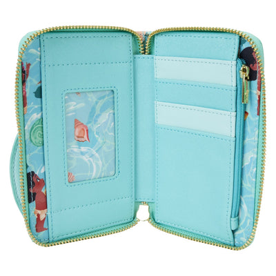 Loungefly Disney Moana Ocean Waves Zip-Around Wallet - Inside