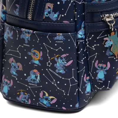 Loungefly Disney Lilo And Stitch Zodiac Glow In The Dark All-Over Print Mini Backpack - 707 Street Exclusive 