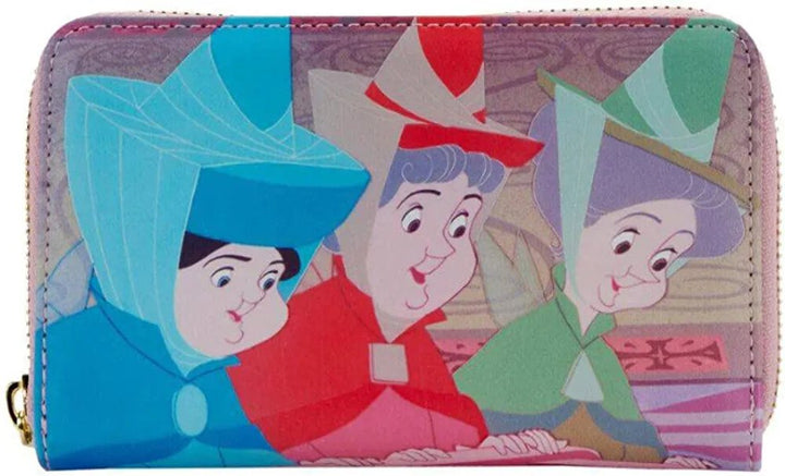 Loungefly Disney Sleeping Beauty Princess Scene Zip-Around Wallet