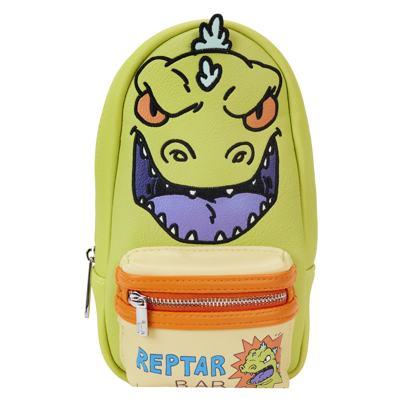 Loungefly Nickelodeon Rewind Rugrats Reptar Cosplay Mini Backpack Pencil Case - Front