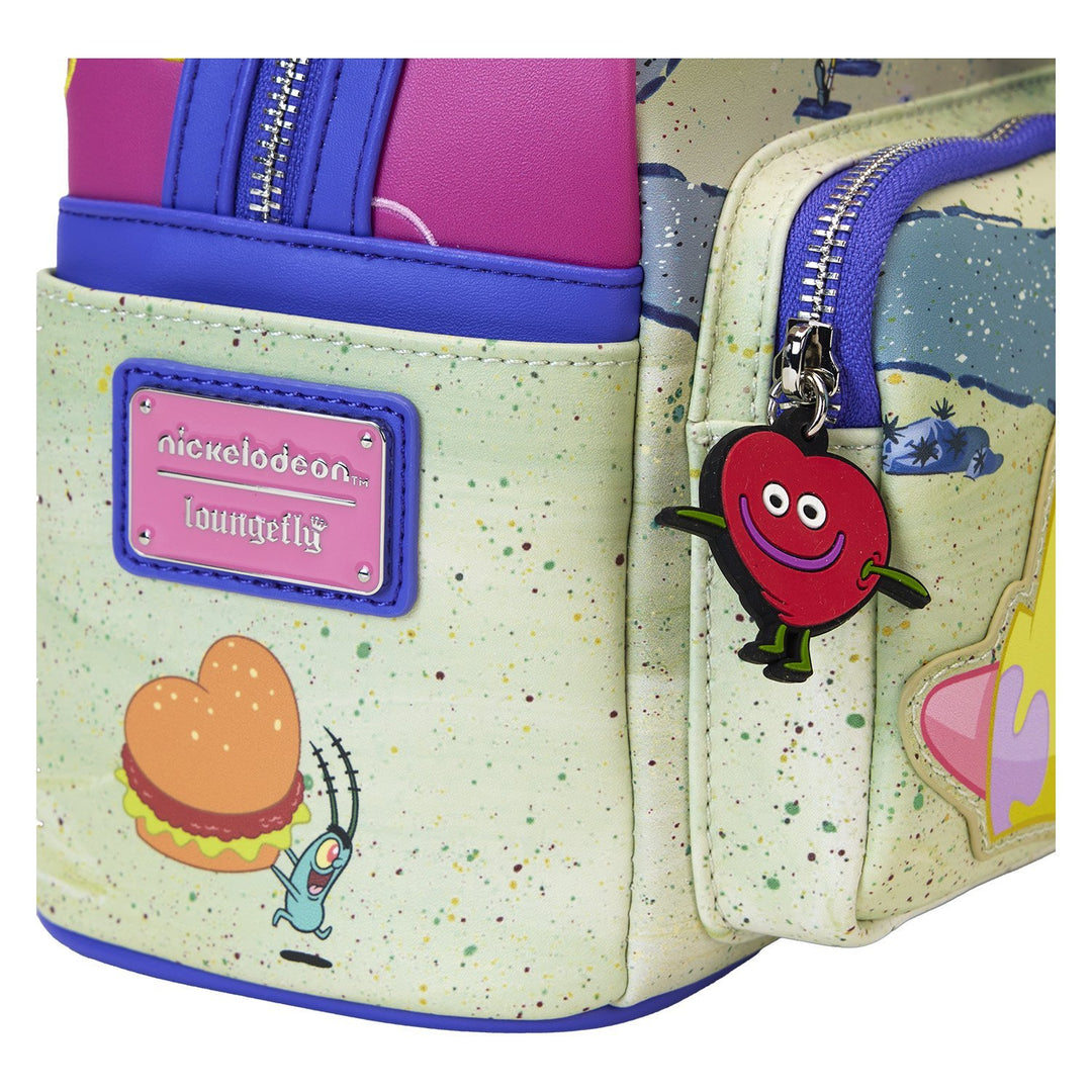 Loungefly Nickelodeon SpongeBob SquarePants &amp; Patrick Star Hearts Mini Backpack