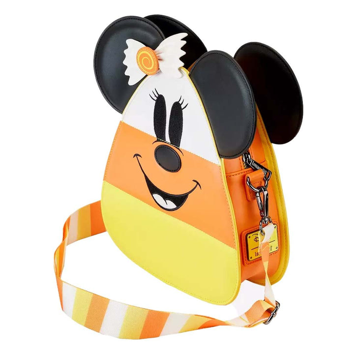 Loungefly Disney Mickey and Minnie Mouse Candy Corn Crossbody Bag