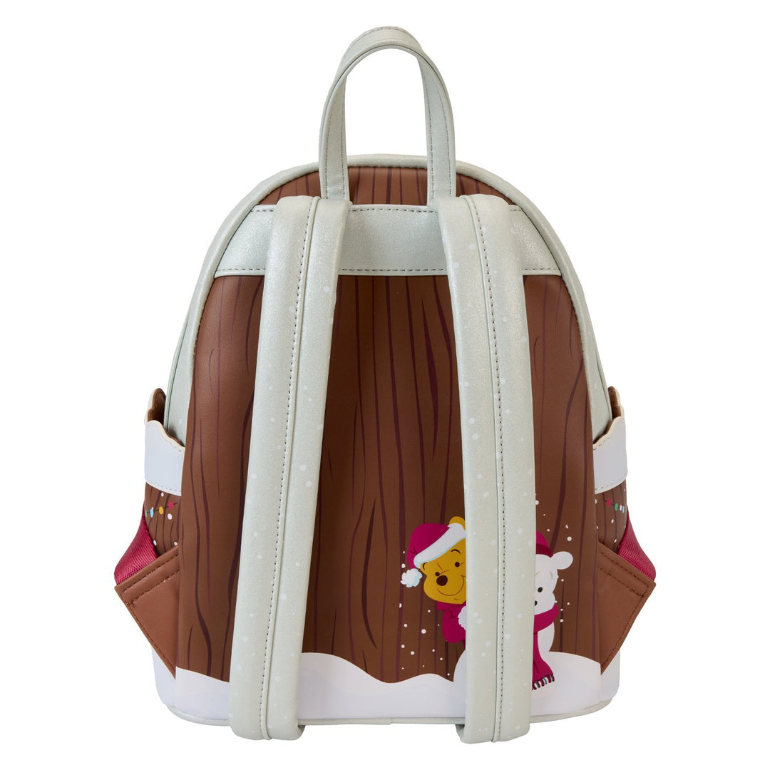 Loungefly Disney Winnie The Pooh &amp; Friends Christmas Greetings Light Up Mini Backpack
