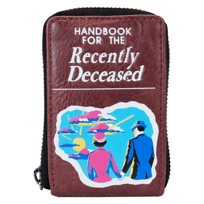 Loungefly Warner Brothers Beetlejuice Handbook For The Recently Deceased Accordion Wallet -Front