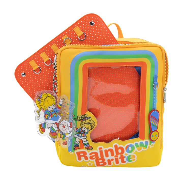 Whatever Makes You Happy Rainbow Brite Vintage Box Pin Trading Backpack