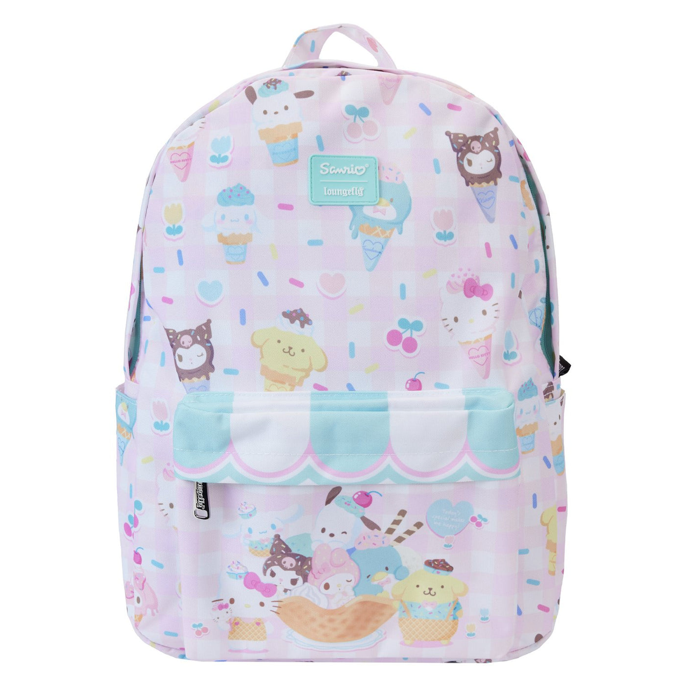 Loungefly Sanrio Hello Kitty Allover Print Full-Size Nylon Backpack - Front