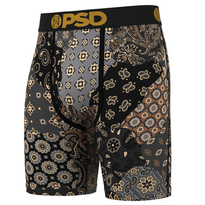 PSD Underwear Men's Western Patterned Boxer Briefs 3-Pack