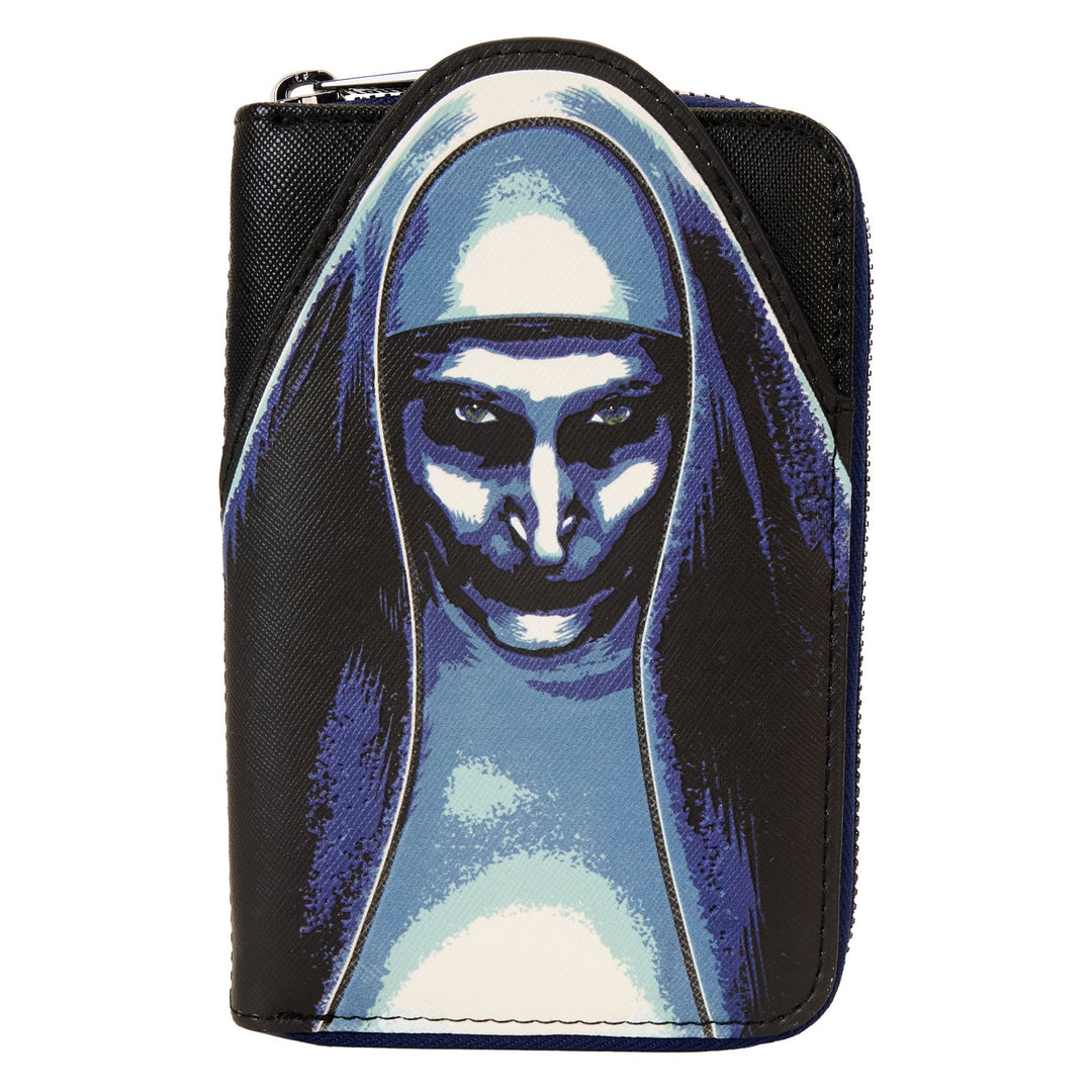 671803522626 - Loungefly Warner Brothers The Nun Cosplay Zip-Around Wallet - Front  