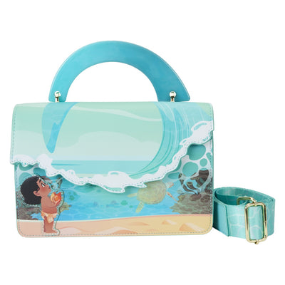 Loungefly Disney Moana Ocean Waves Handle Crossbody - Front