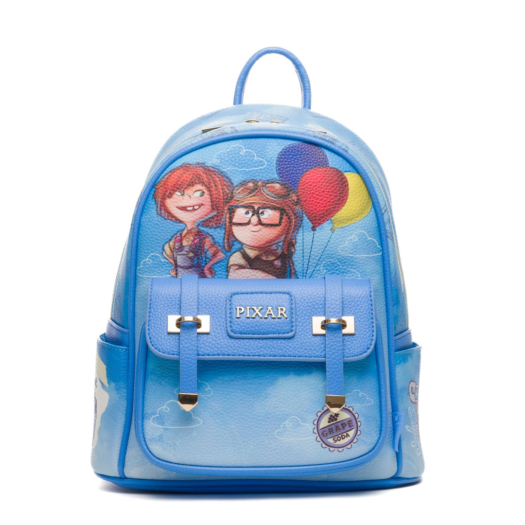 WondaPop Disney Pixar UP Carl and Ellie 11" Mini Backpack - Front