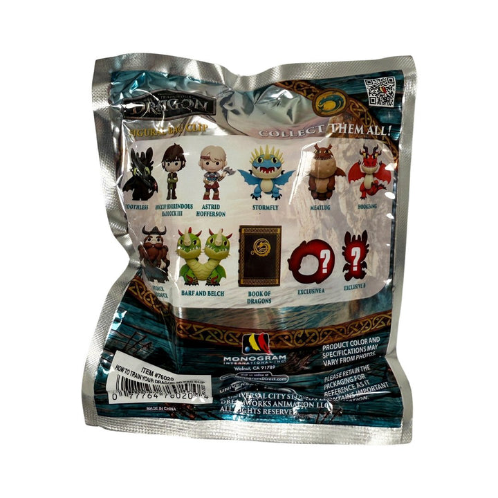 DreamWorks How to Train Your Dragon 3D Foam Bag Clip Series 1 Blind Bag