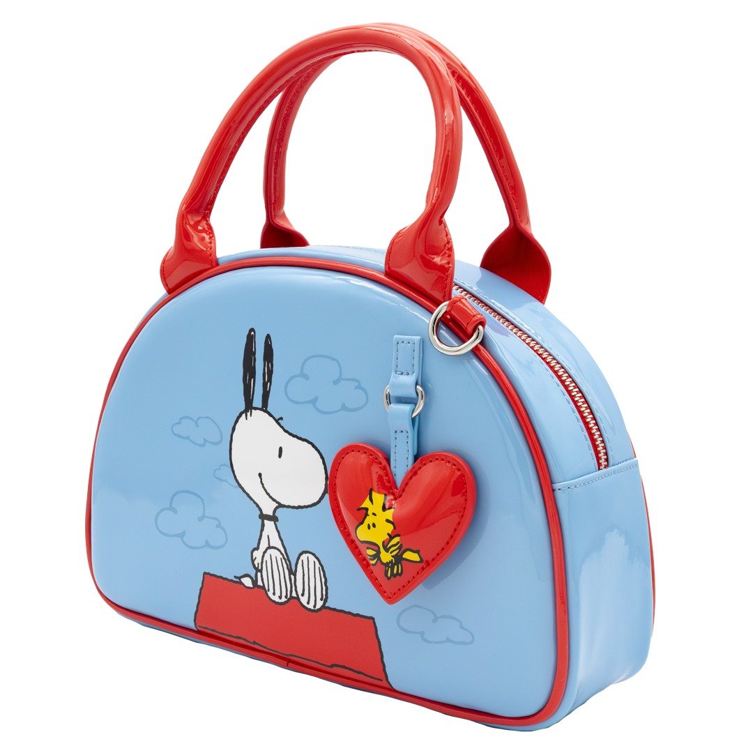 Whatever Makes You Happy Peanuts 75th Anniversary Snoopy “Happiness Is a Good Friend” Bowler Bag