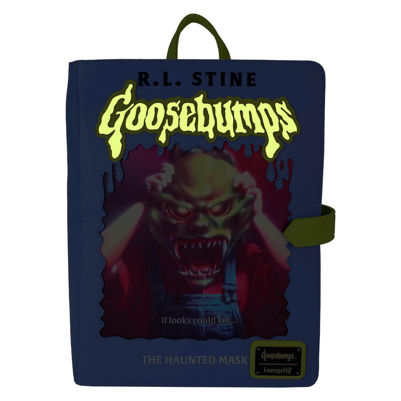 Loungefly Sony Goosebumps Haunted Mask Mini Backpack - glow in the dark