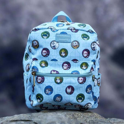 Loungefly Nickelodeon Avatar the Last Airbender Allover Print Square Nylon Mini Backpack