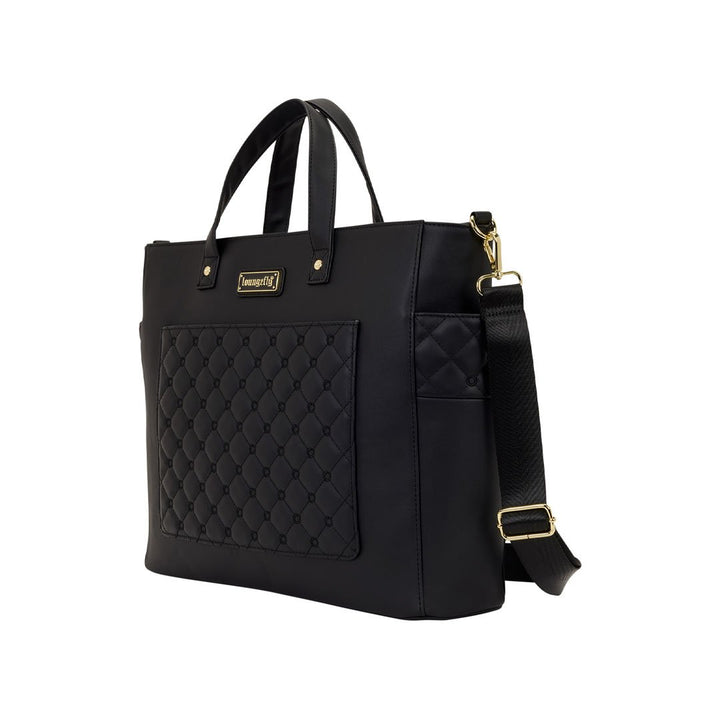 Loungefly The Mo Black Convertible Backpack &amp; Tote Crossbody Bag