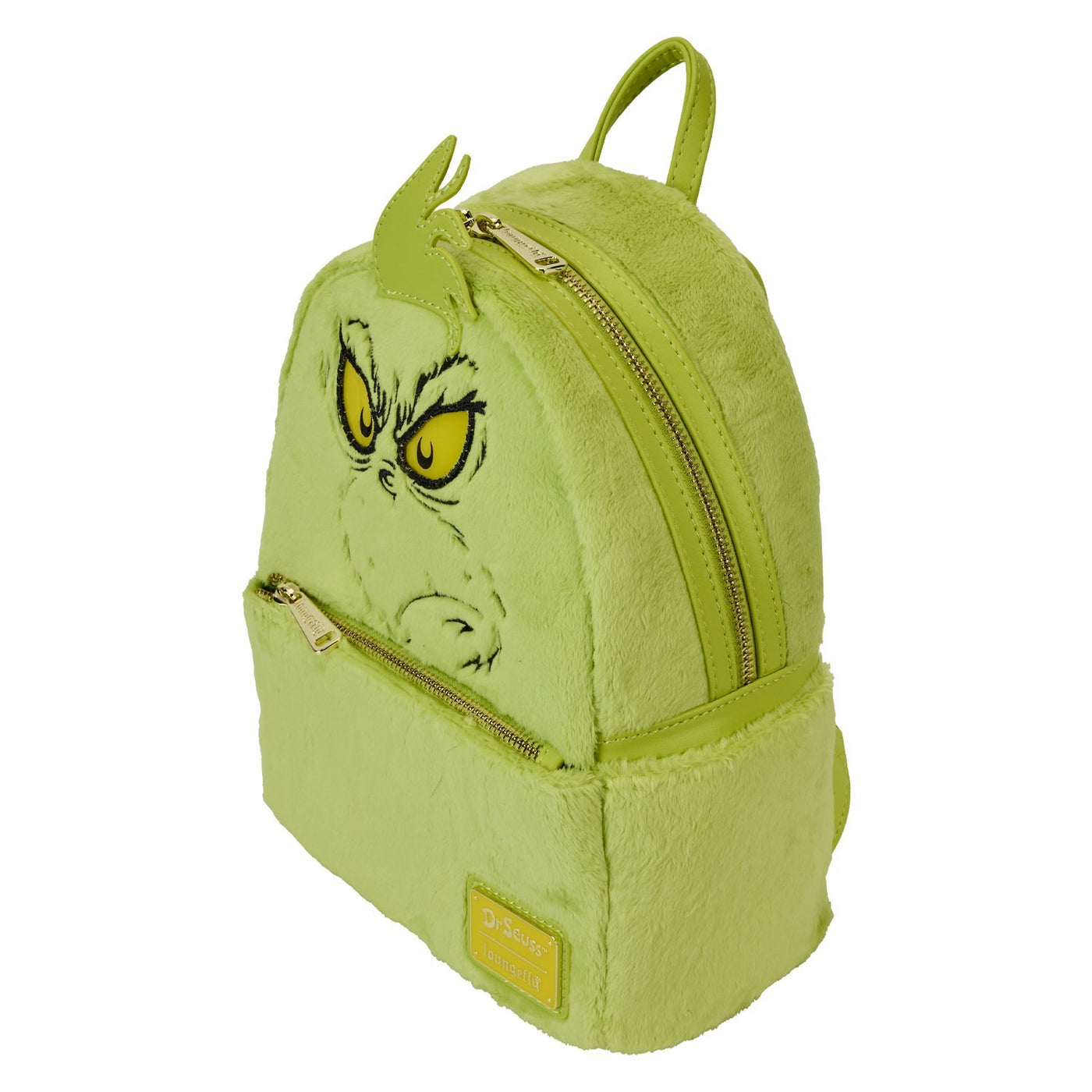 Loungefly Dr. Seuss' How The Grinch Stole Christmas! Plush Cosplay Light Up Mini Backpack