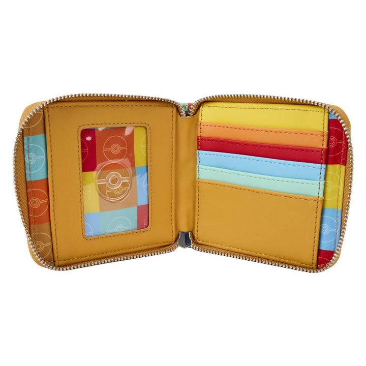 Loungefly Pokemon Color Block Starters Zip Around Wallet