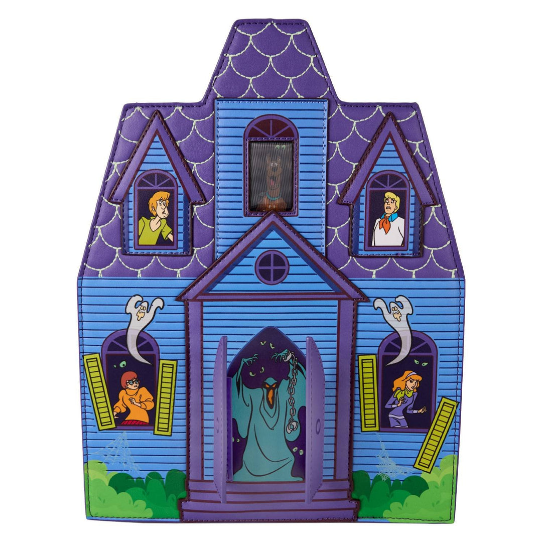Loungefly Warner Brothers Scooby-Doo Mystery Inc. Haunted Mansion Lenticular Mini Backpack
